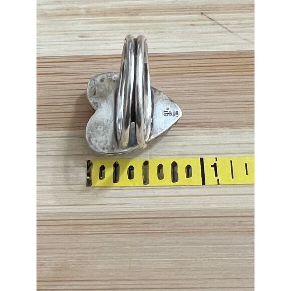 Retire, HTF James Avery Sculpted Hearts and Tulips Purple Doublet ring sz. 9￼ - Picture 10 of 11